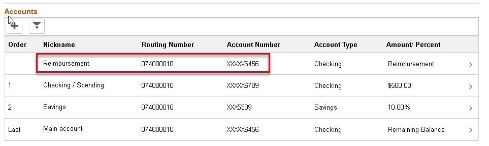 add a reimbursement account example